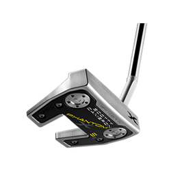 <div style="height:180px;">     <h3 class="ptitle"><strong>Scotty Cameron Phantom X 5.5 Putter</strong></h3> </br>     <p class="pdesc">Drawing on his extensive experience with golf’s greatest players, Scotty Cameron has bolstered the high-tech Phantom X family with four new tour-inspired setups.</p> </br>     <p class="points">POINTS: 650</p> </div>