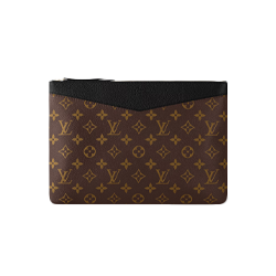 <div style="height:180px;">     <h3 class="ptitle"><strong>Louis Vuitton Daily Pouch</strong></h3> </br>     <p class="pdesc">The Daily Pouch contrasts iconic Monogram canvas with subtly grained cowhide leather for a stylish, modern look.</p> </br>     <p class="points">POINTS: 1100</p> </div>