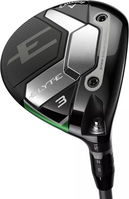 <div style="height:180px;">     <h3 class="ptitle"><strong>Callaway Elyte Fairway Wood</strong></h3> </br>     <p class="pdesc">The new, innovative Elyte design is engineered specifically to enhance misses low on the face.</p> </br>     <p class="points">POINTS: 600</p> </div>